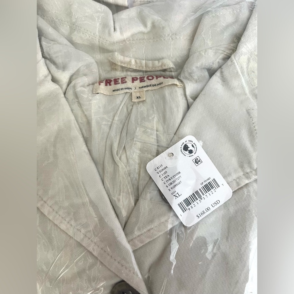 Free People | NWT Chic Off White Orly Cord Heritage Jacket - Picture 6 of 6